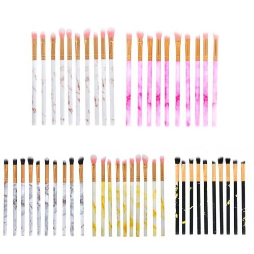 10 Pièces Marbre Texture Pinceaux De Maquillage Ensemble Poudre Fondation Ombre À Paupières Contour Blush Mélange Cosmétique Brosse Trousse À Outils #30 