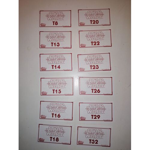 Lot De 12 Images Texte Starwars The Force Awakens