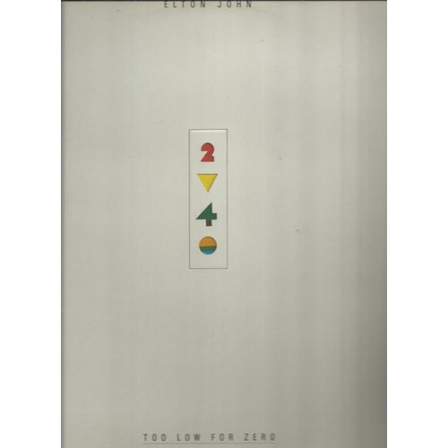 Too Low For Zero : Cold As Christmas, I Am Still Standing, Religion, I Guess That's Why They Call It The Blues, Crystal, Kiss The Bride, Whipping Boy, Saint, One More Arrow