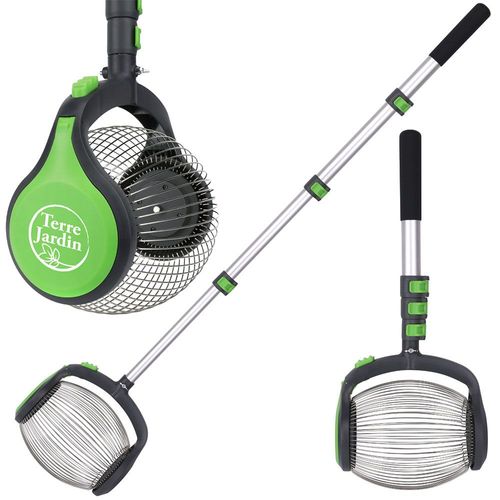 Ramasse noix châtaignes marrons manche télescopique 2,30 m