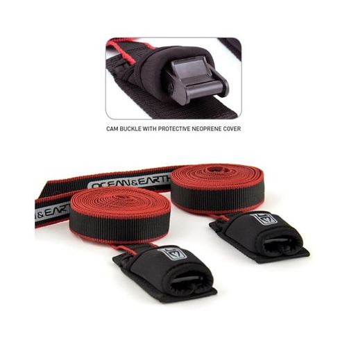 Sangle De Toit (Paire) Tie Down Straps Ocean & Earth Taille 8?0??/ 2.5m