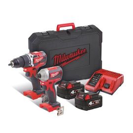 Milwaukee M18 CBLPP2B-402C Pack 2 produits 18V 4058546225384