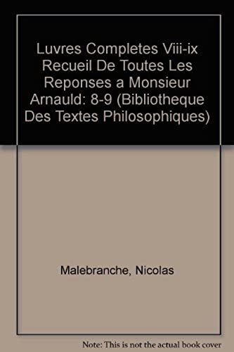 Oeuvres Complètes - Tomes 8 Et 9