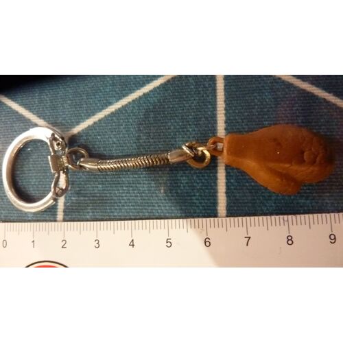 Porte Clé ( Clés / Clef ) - Thème Sport = Un Gant De Boxe Marron, Gant Main Gauche