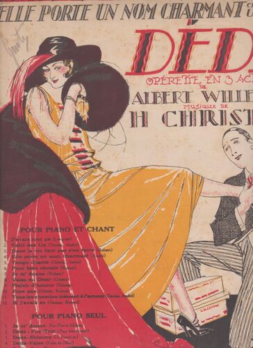 Partition "Elle Porte Un Nom Charmant" Chanté Par Urban De "Dédé" Opérette En 3 Actes
