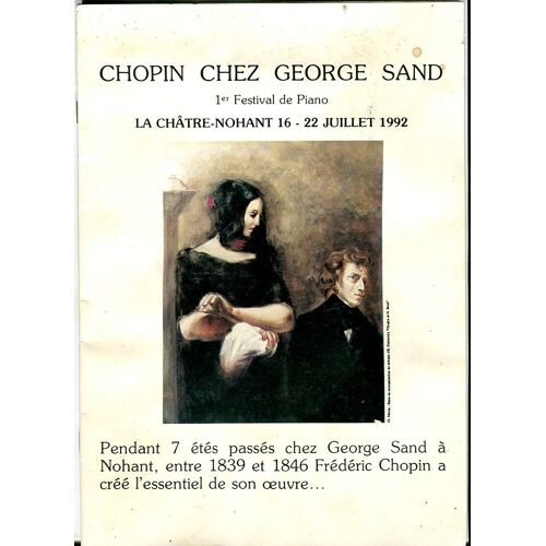 Programme - Chopin Chez George Sand - 1er Festival De Piano - 1992