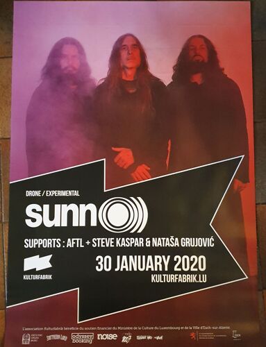 Sunn O))) - Live 2020 - 60x80 Cm - Affiche / Poster Envoi En Tube