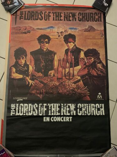 The Lords Of The New Church - En Concert - French Promotional - 80x120 Cm - Affiche / Poster Envoi En Tube