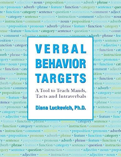 Verbal Behavior Targets A Tool To Teach