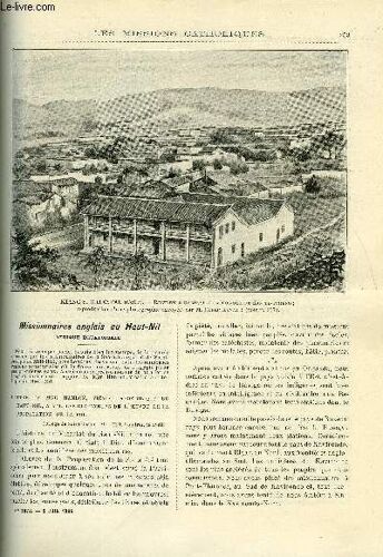 Les Missions Catholiques N° 1878 - Missionnaires Anglais Au Haut Nil, Guinée Française, Pères Du Saint Esprit Et Du Saint Coeur De Marie, Fête De La Lune