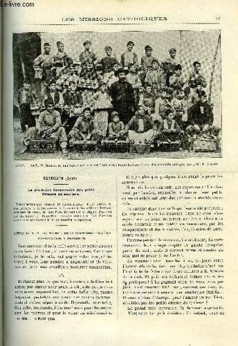 Les Missions Catholiques N° 1865 - Beyrouth, La Première Communion Des Petits Cireurs De Souliers, Au Pays D Alexandre Le Grand Par M.E Cazot, En Algérie, Les Pères Blancs, Un Mot Sur La Vie Du(...)