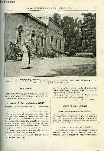 Les Missions Catholiques N° 1861 - Arabie Et Somal Anglais, Progrès De La Mission Du Somaliland, Un Mort Sur La Vie Du Missionnaire Au Japon Par Mgr Jules Chatron, Dans Les Solitudes Du Pont, Le(...)