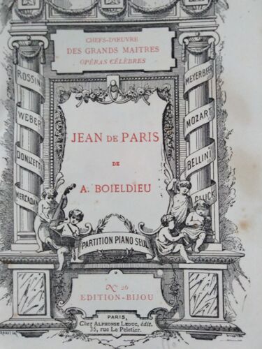 Jean De Paris - Opéra Comique En 2 Actes - Partition Pour Piano Seul - Collection Chefs-D'oeuvre Des Grands Maitres Opéras Célèbres