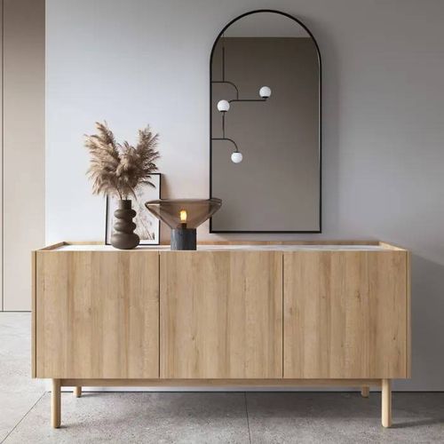 Buffet Komodee Revelstoke Kom1 Pieds En Bois Chêne Chêne 37 X 144 X 68 Cm