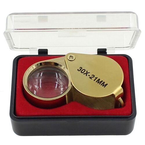 Loupe Oeil Grossissement Loupe Pliant Lentilles Optiques Loupe Bijoux Miroir Metal Artisanat Pratique Portable
