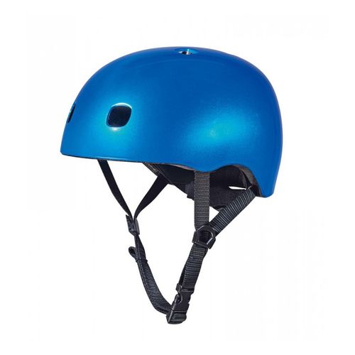 Casque Vlo Et Trottinette Bleu Fonc Brillant Lumire Led Intgre Taille M