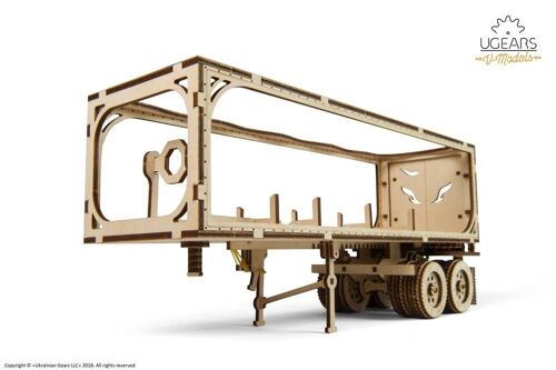 Puzzle 138 Pièces Puzzle 3d En Bois - Remorque Pour Camion Heavy Boy Truck Vm-03