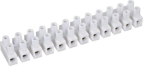 Bornier domino TRU COMPONENTS 600318 Nombre total de pôles: 12 blanc flexible: 0.5-1.5 mm² rigide: 0.5-1.5 mm² 1 pc(s)