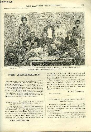 Les Missions Catholiques N° 1429 - Nos Almanachs, Tremblements De Terre Et Typhon Au Japon, Victoria Nyanza Septentrional, Un Chapitre De L Ethnographie Des Birmans Karins Par J.B. Bringaud, La(...)