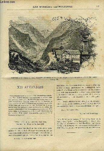 Les Missions Catholiques N° 1378 - Nos Almanachs, Trichinopoly, L Oeuvre Des Brahmes, Danemark, Les Religieuses Missionnaires De Copenhague, Une Tournée Pastorale En Norvège Par Mgr Fallize, Un(...)