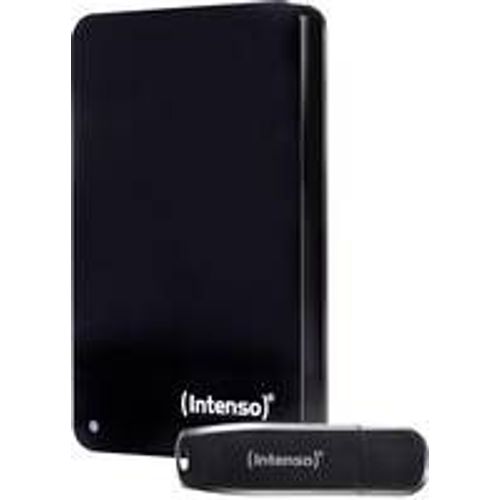 Intenso Memory Drive - Bonus Pack - disque dur - 1 To - externe (portable) - 2.5" - USB 3.0 - 5400 tours/min - mémoire tampon : 8 Mo - noir