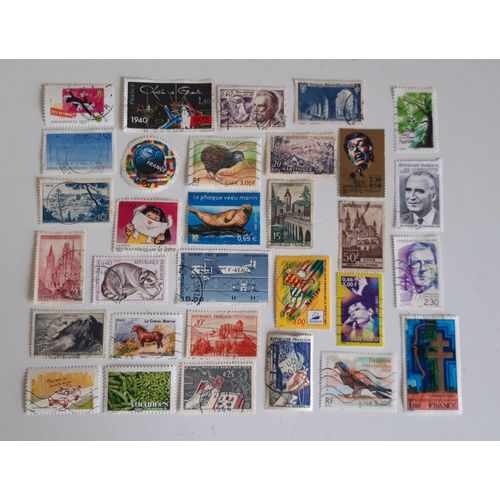 Lot De 31 Timbres Oblitérés France