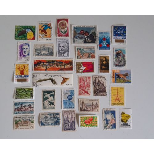 Lot De 31 Timbres Oblitérés France