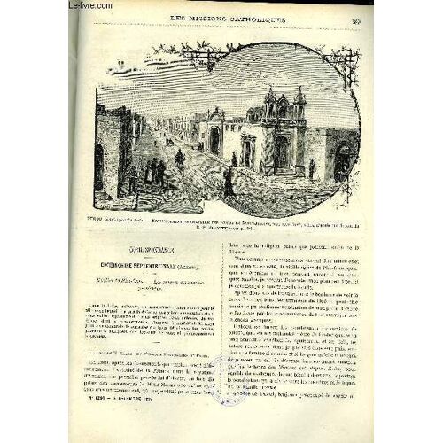 Les Missions Catholiques N° 1280 - Cochinchine Septentrionale, L Église De Phu-Cam, Iles Sandwich, Erection Du Monument Du P. Damien A Molokaï, Mon Journal De Bord De St Nazaire Au Callao Par Le R.P.(...)