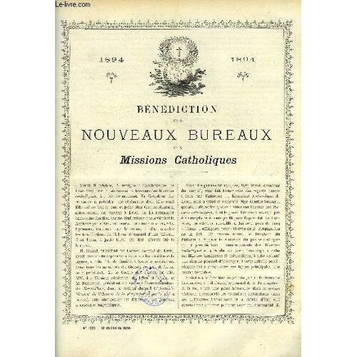 Les Missions Catholiques N° 1323 - Bénédiction Des Nouveaux Bureaux Des Missions Catholiques, Les Événements De Corée, Première Visite Épiscopale Dans Les Régions Non Visitées Du Diocèse De Lahore(...)