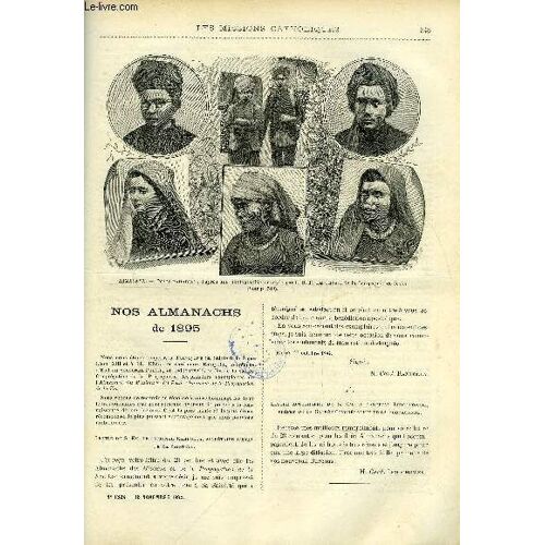 Les Missions Catholiques N° 1328 - Nos Almanachs De 1895, Tonkin Occidental, L Église Saint Michel De Yen-Baï Et Sa Cloche, A Travers Le Sikkim, Lettre Du R.P. De Gryse, De Thiès A Mbour Par Le Diobas(...)