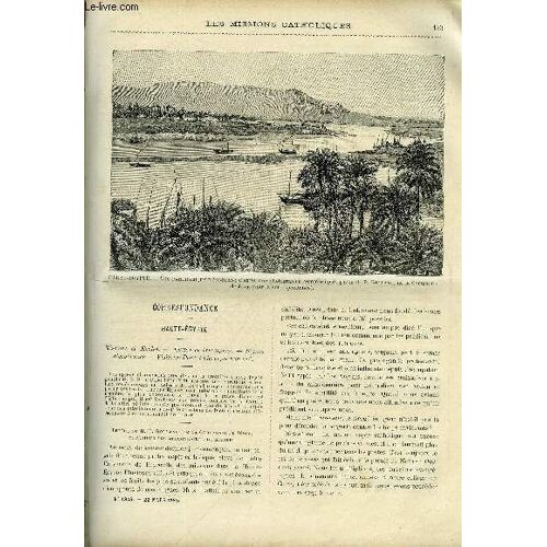Les Missions Catholiques N° 1346 - Haute-Egypte, Missions Et Écoles, Congo, Mission Catholique De Landana Par Le R.P. Campana, Fleurs De Corée Par Un Missionnaire