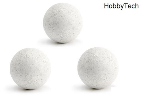 Lot de 3 Balles de Babyfoot en liège Blanc HobbyTech