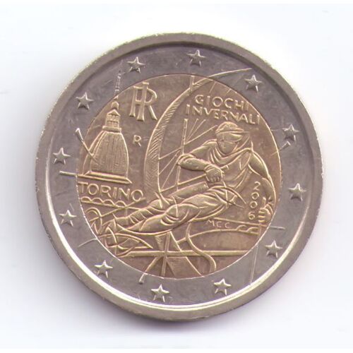 Pièce 2 Euros Italienne Commémorative Des J.O. De Turin