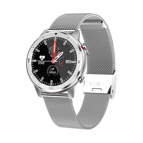 InnJoo IJ-VOOM CLASSIC-SLV smartwatche et montre de sport 3,3 cm (1.3") IPS 32 mm Numérique 240 x 240 pixels Écran tactile Acier inoxydable