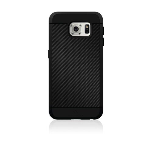 BLACK ROCK-Coque Material Case Real Carbon pour Samsung Galaxy S7, Noir