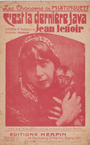 Partition "C'est La Dernière Java" Version Mistinguett