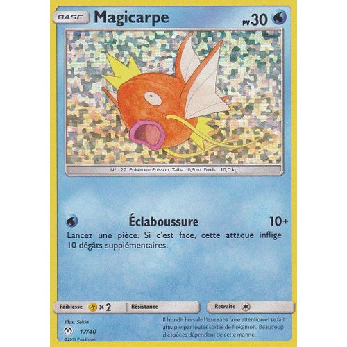 Carte Pokemon - Magicarpe - 17/40 - Holo Mosaïque - Mc Donald 2019