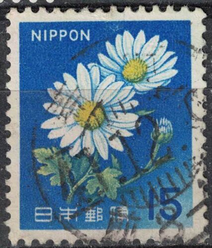 Japon 1966 Oblitéré Used Plante Fleurs Leucanthemum Vulgare Marguerite Commune Su