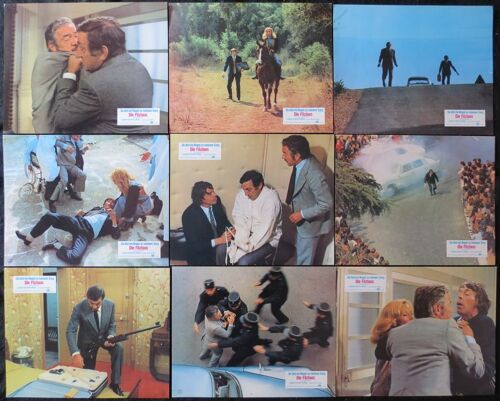 L'emmerdeur * Edouard Molinaro - Film 1973 - 9 Photos Originales D'exploitation De Cin?ma Allemande - Chaque Petite Affiche 23,5x30 Cm * Lino Ventura ; Jacques Brel ; Caroline Cellier - Film Comique