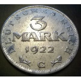 Pièce 3 Deutschemark (Allemagne) - Anniversaire De La Constitution De Weimar