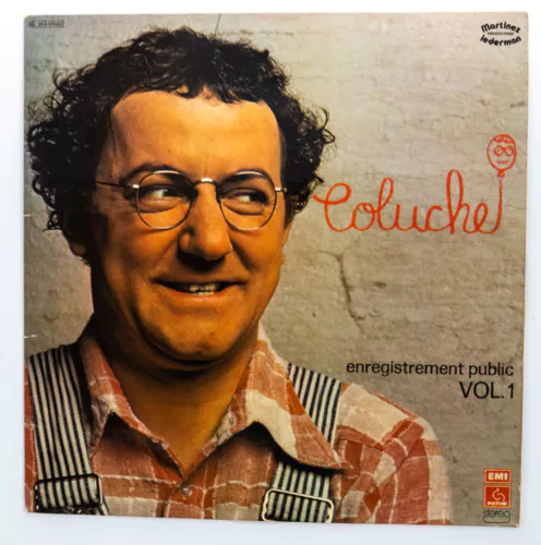 Disque Vinyle 33t 33 Tours Coluche ‎ Enregistrement Public Vol. 1 Pathé ‎ 2c 064-95483
