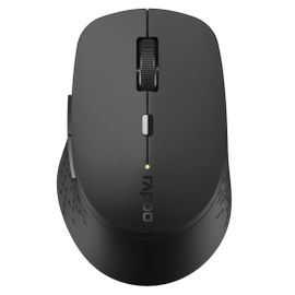 Rapoo M300 Silent - Souris - optique - 7 boutons - sans fil - 2.4 GHz, Bluetooth 4.0, Bluetooth 3.0 - récepteur sans fil USB - gris foncé