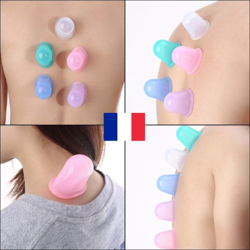 Lot 2x Ventouse Silicone Anti Cellulite Corps Massage Coupe Minceur Mincir Cup 