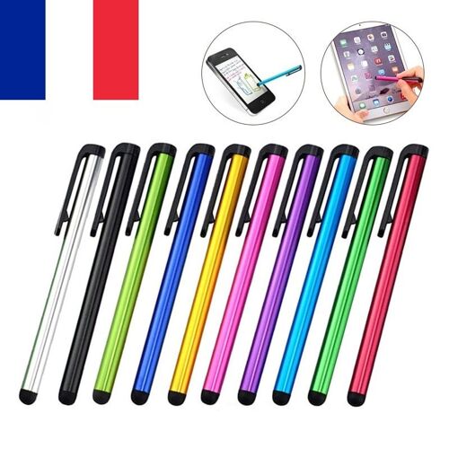 Lot de 10 X Stylets Stylo Stylet Capacitif Ecran Tactile pour Ipad Iphone Tablette PDA