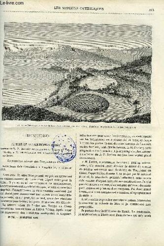 Les Missions Catholiques N° 756 - Pé-Tché-Ly Septentrional, Lettre Du R.P. Ephrem, De Birmanie Au Yun-Nan, Lettre De M. Simon A Mgr Bourdon