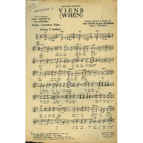 Viens (When) Pour Violon, Accordéon , Flûte