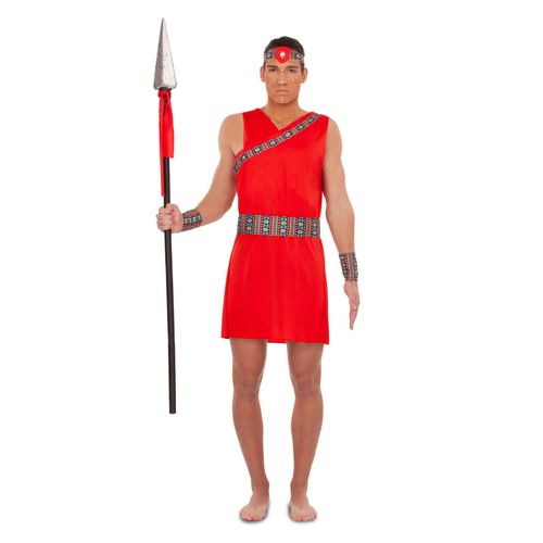 Déguisement Massaï Rouge Homme - Taille: M / L