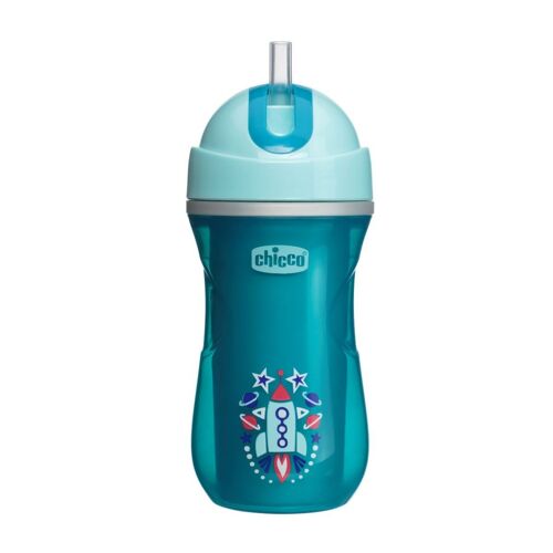 Tasse Sport À Paille Et Paroi Isolante Bleu 14m+ - Chicco