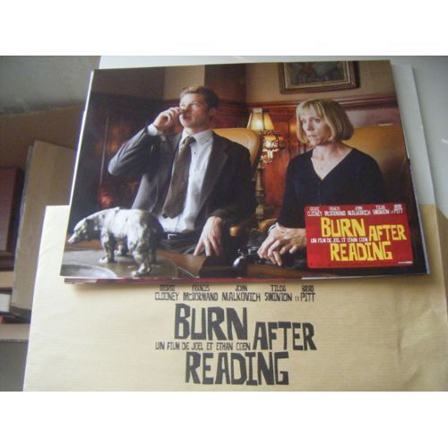 Burn After Reading - Joel Et Ethan Cohen - Brad Pitt - George Clooney - Jeu Complet 6 Photos D'exploitation Du Film En Couleur 21x27 Cm - 2008