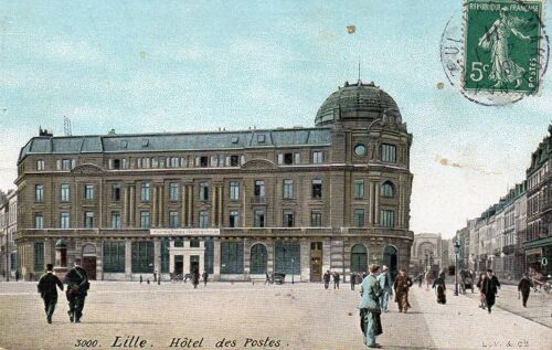 Carte Postale Ancienne - 3000 - Lille - Hôtel Des Postes
